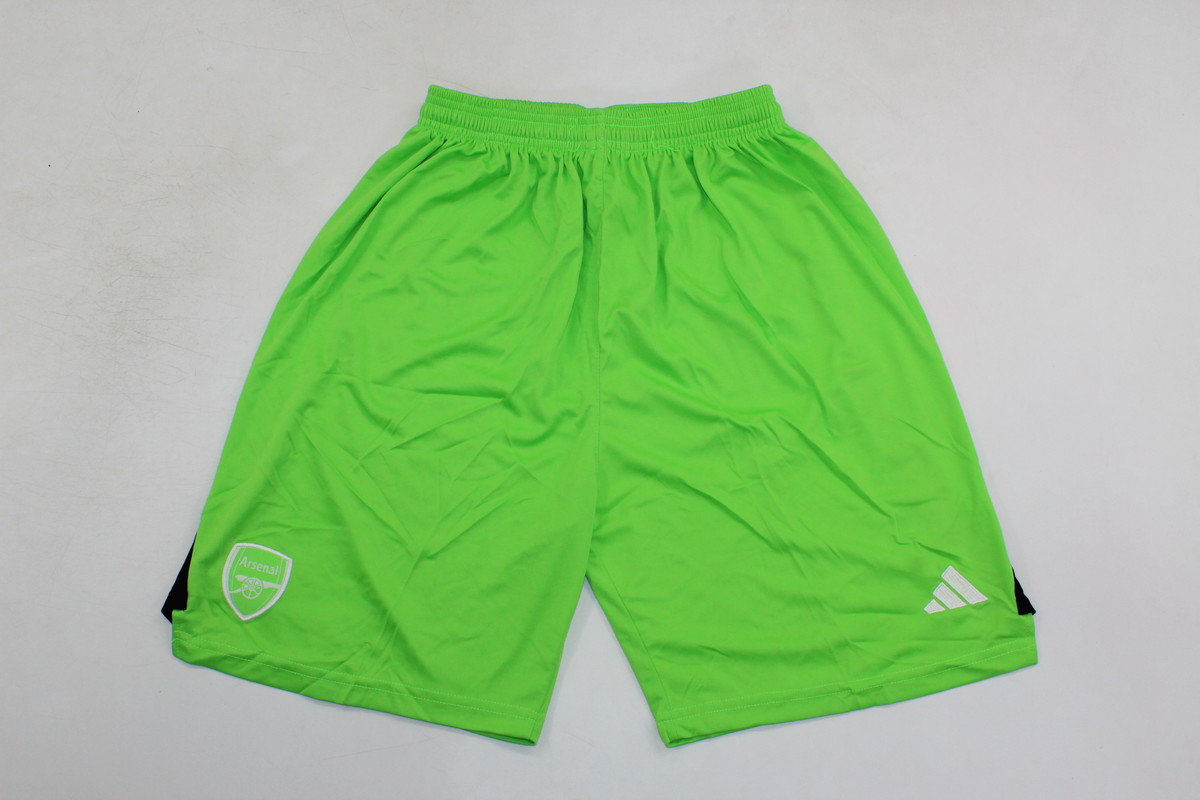 AAA Quality Arsenal 23/24 GK Green Soccer Shorts